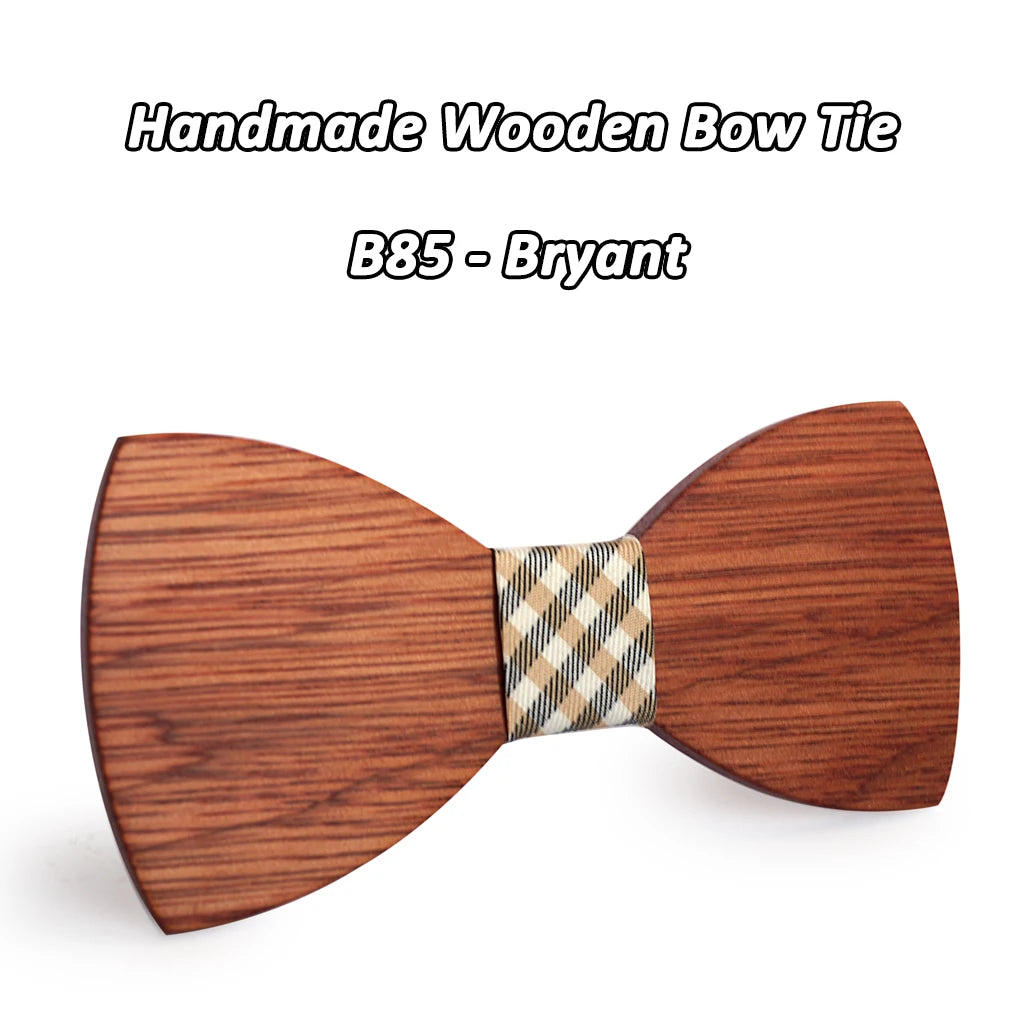 Nœud Papillon en Bois Mahoosive Simple Pour Homme, Mariage, Fête, Tenue Formelle, Cravate Business, Accessoires Vestimentaires