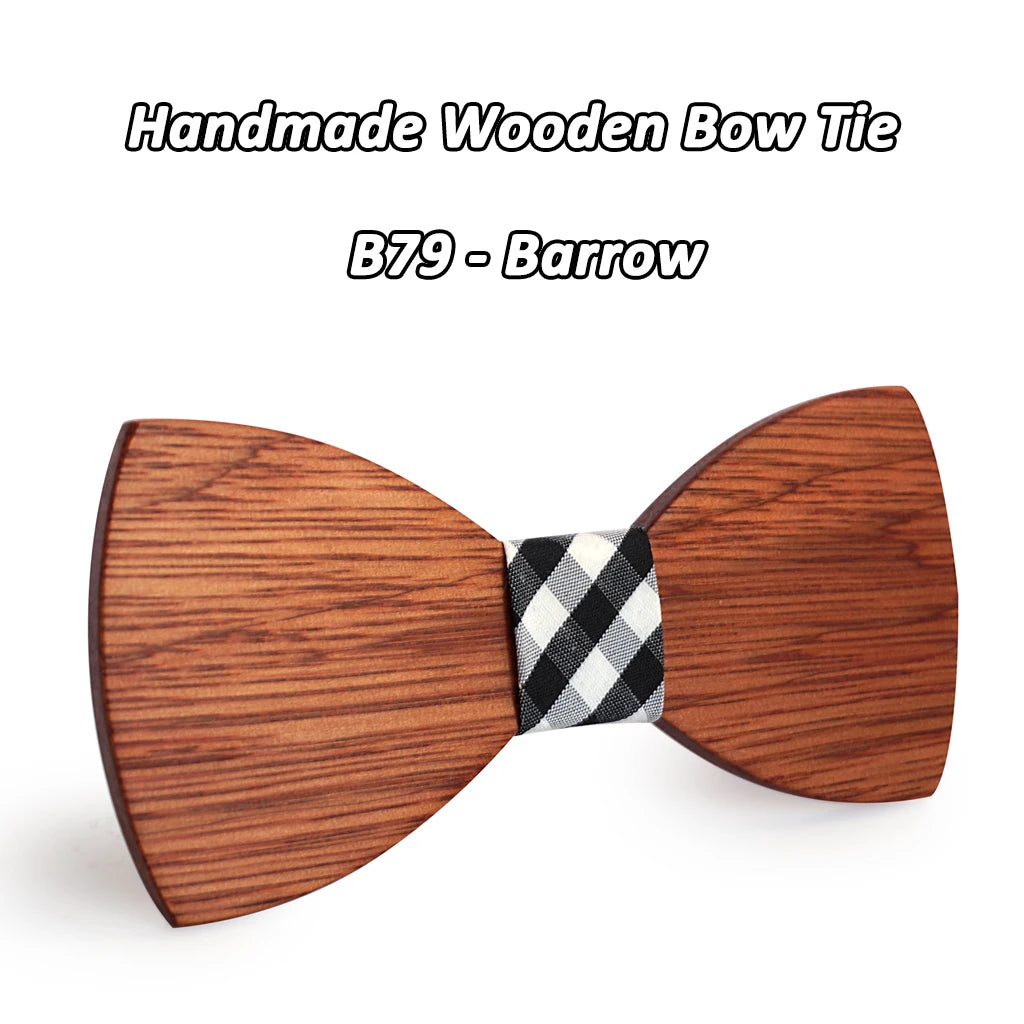 Nœud Papillon en Bois Mahoosive Simple Pour Homme, Mariage, Fête, Tenue Formelle, Cravate Business, Accessoires Vestimentaires