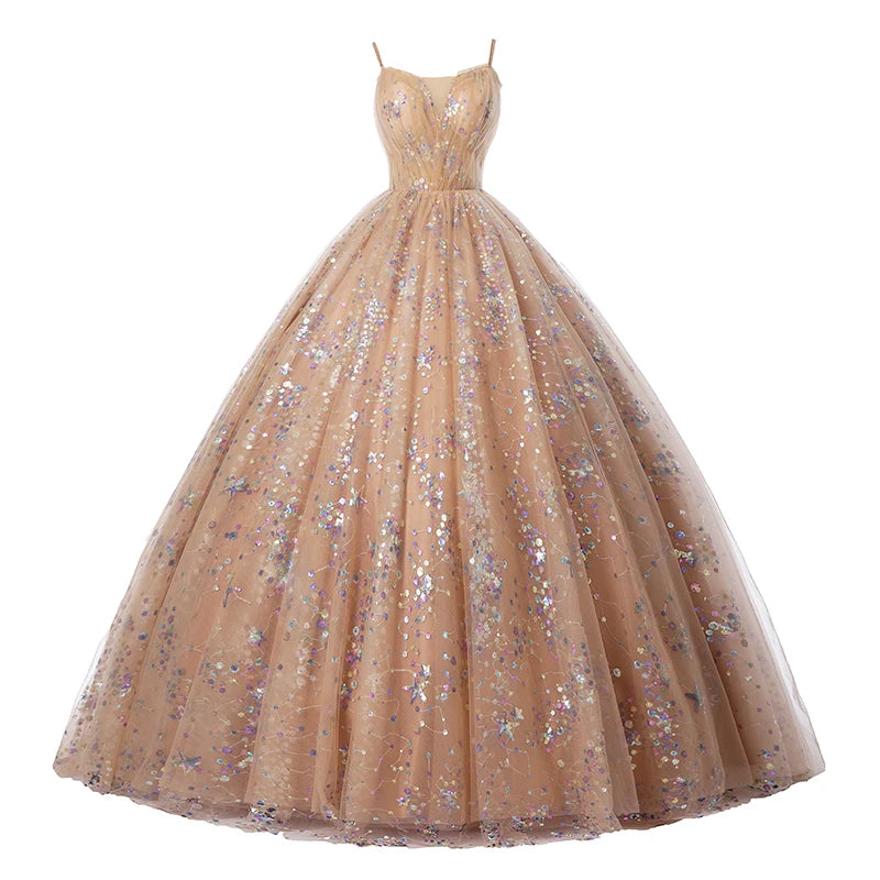 Robe de soirée et de bal Feishiluo pour femme, style moderne, ligne A, longueur ras du sol, avec appliques, décolleté en cœur et dos nu