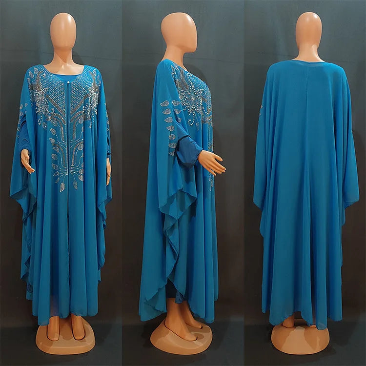 Liu Ming – Caftan de luxe pour femmes, Kimono islamique, Robe de caftan, Ramadan, Dubaï, Robe de soirée, Abaya musulmane