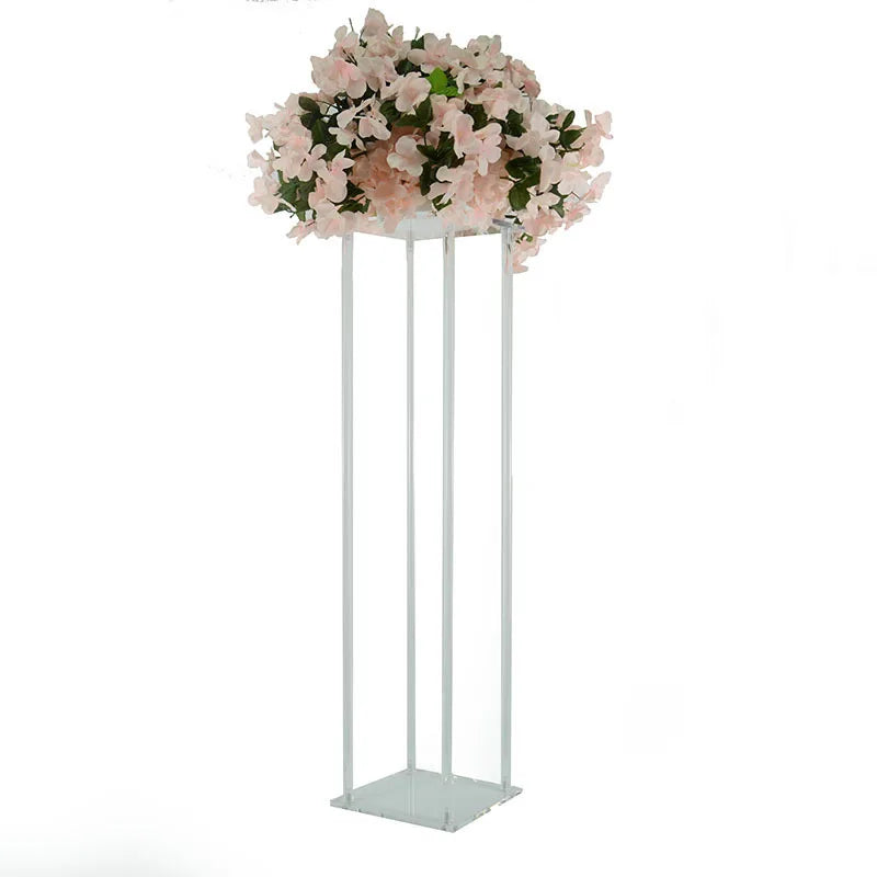 10pcs Acrylic Vases Clear Vases Table Centerpieces Wedding Decor Floral Columns