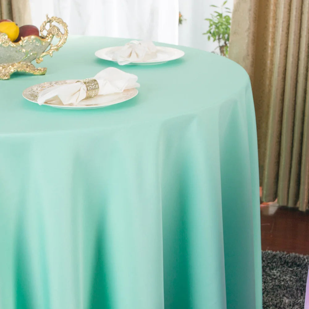 Wedding Christmas Decorative Table Cloth Round Tablecloths Dining Table Cover Birthday Banquet Decor Home Dining Table Cover