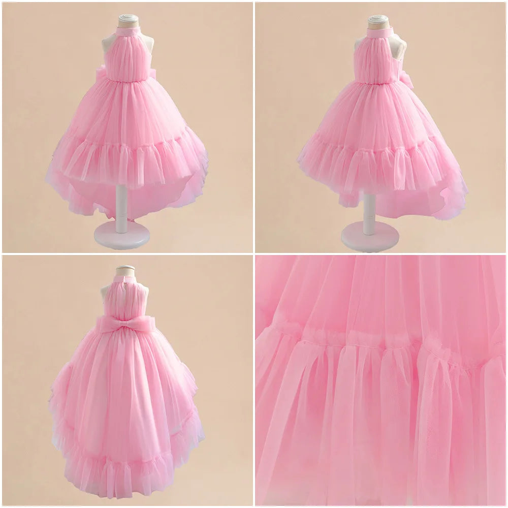 Nouvelle robe de princesse de luxe pour bébé 1 an, pour anniversaire, bal de promo, fleurs, mariage, vêtements pour enfants