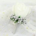 Silk Rose Boutonniere & Corsage Brooch | Groom, Groomsmen & Wedding Party