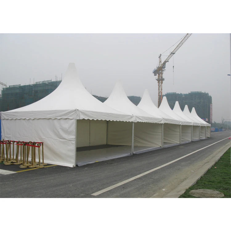 Tente Pagode en Aluminium 5x5m pour Extérieur et Mariages avec Décorations Pièces de Mariage