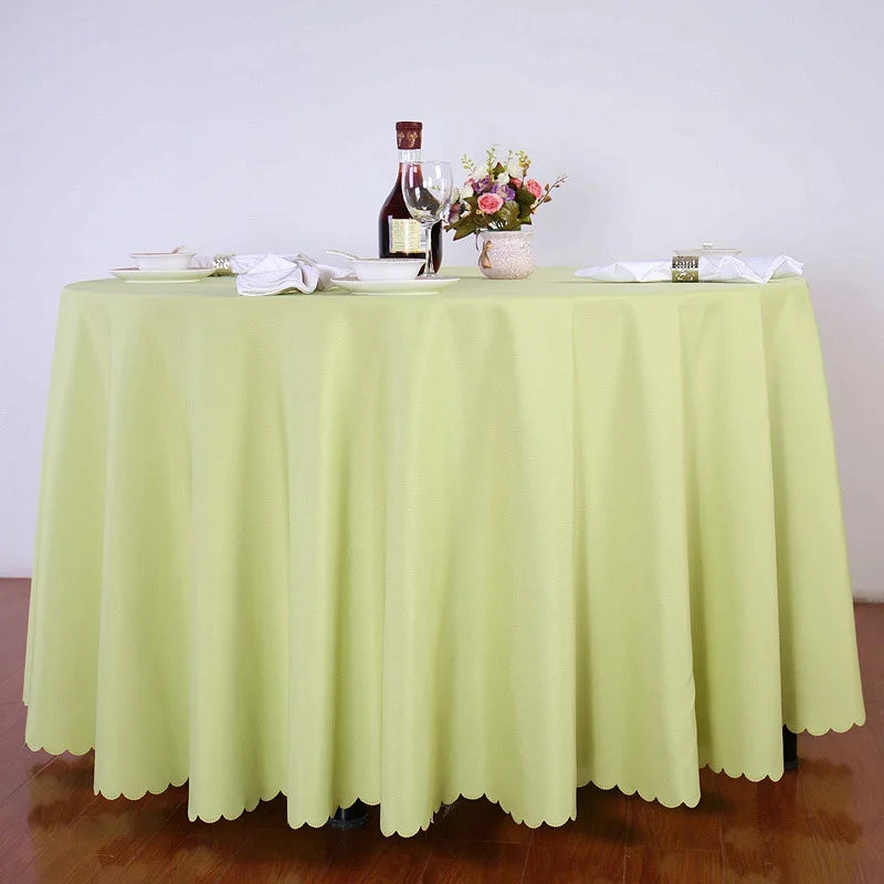 Wedding Christmas Decorative Table Cloth Round Tablecloths Dining Table Cover Birthday Banquet Decor Home Dining Table Cover