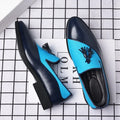 Chaussures Habillées Homme 2026 Nouvelles Chaussures en Cuir Décontractées Homme Chaussures Habillées d'Affaires en Cuir Tendance Polyvalentes Mocassins Bout Pointu à Enfiler