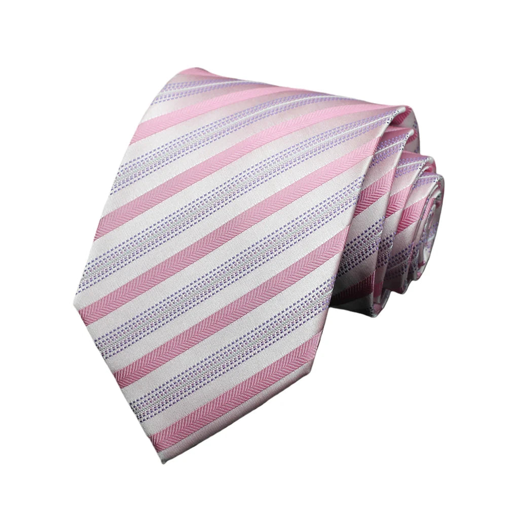 Men's 7cm Patterned Necktie | Stripes, Floral & Plaid | Groom & Wedding Party