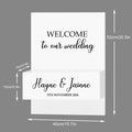 Custom Wedding Flower Box Welcome Sign Personalized Mosaic Frame Flower Box Wedding Welcome Sign for Marriage Birthday Decor