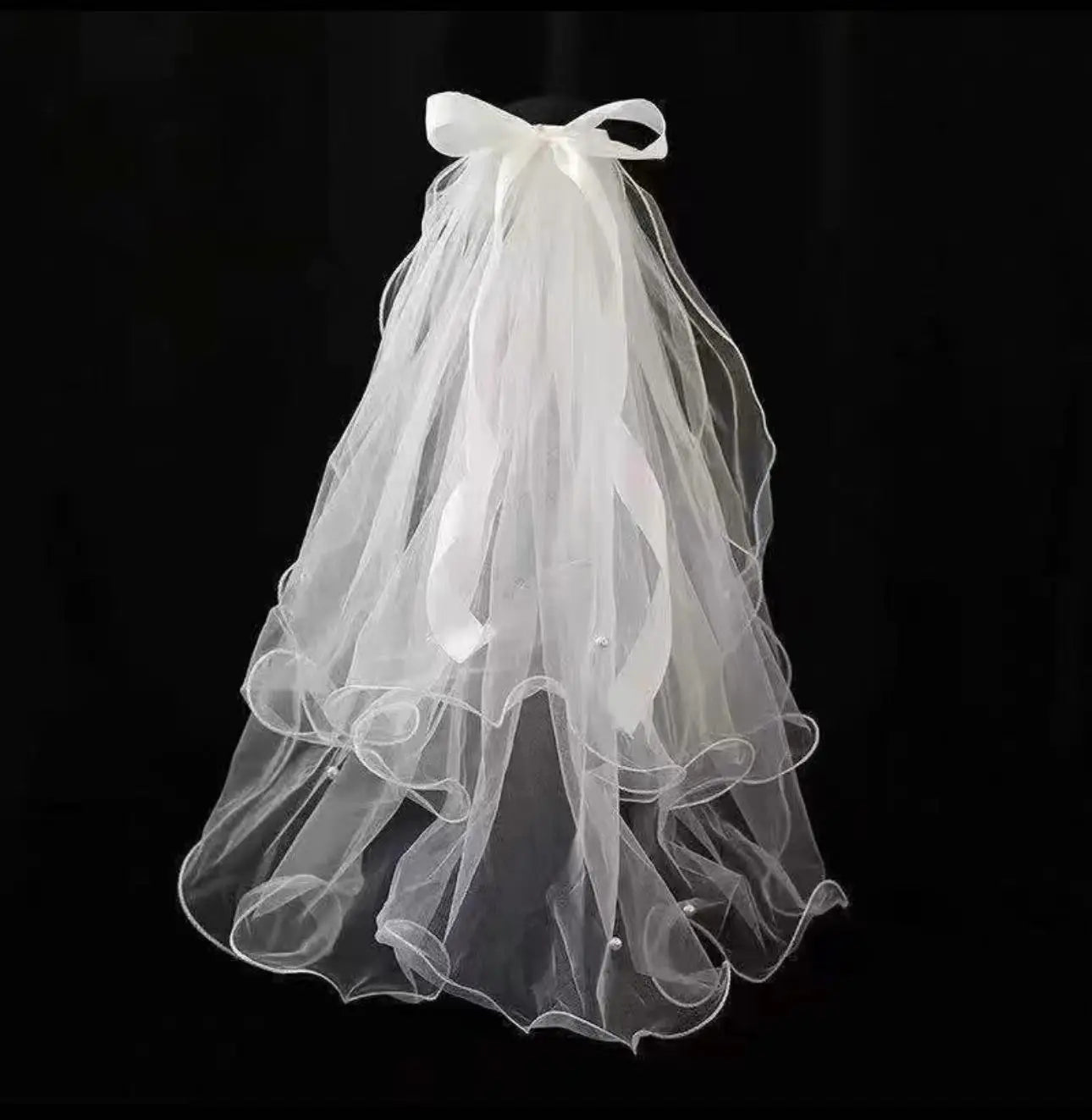 LED Bride Wedding Veil Light Up Bridal Veils with Hair Clip Tulle Party Festival Halloween Costume