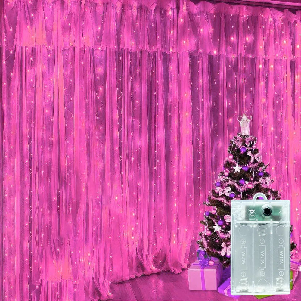 Décoration extérieure de mariage 2026, Décoration de Ramadan, Guirlande lumineuse LED Saint-Valentin, Aïd Moubarak pour la maison, Fée à piles