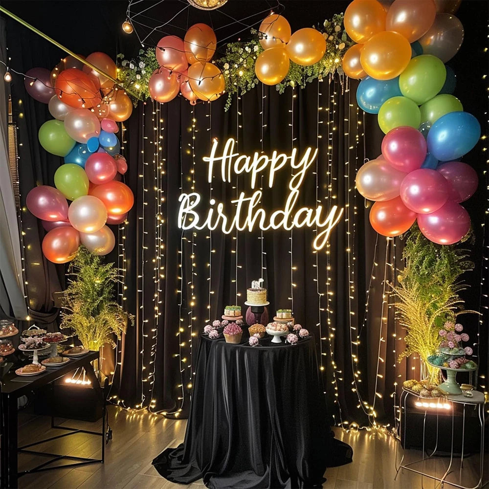 Satin Backdrop Christmas Curtains Wrinkle Free Silky Fabric Background Drapes for Baby Shower Birthday Party Prom Wedding Decor