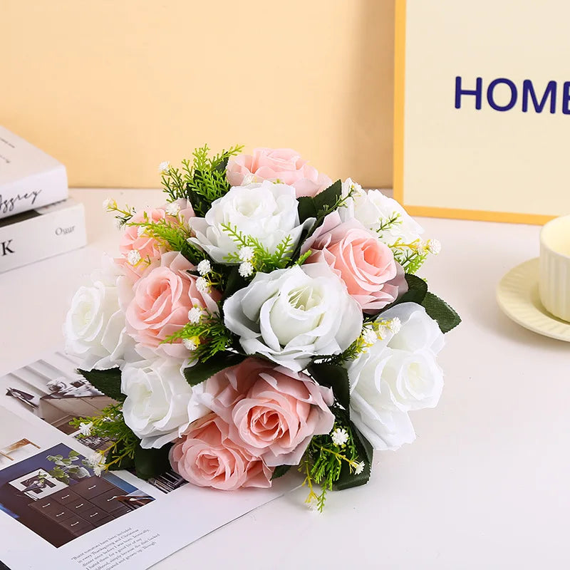 Boule de fleurs en soie pour centres de table de mariage et d'événements
