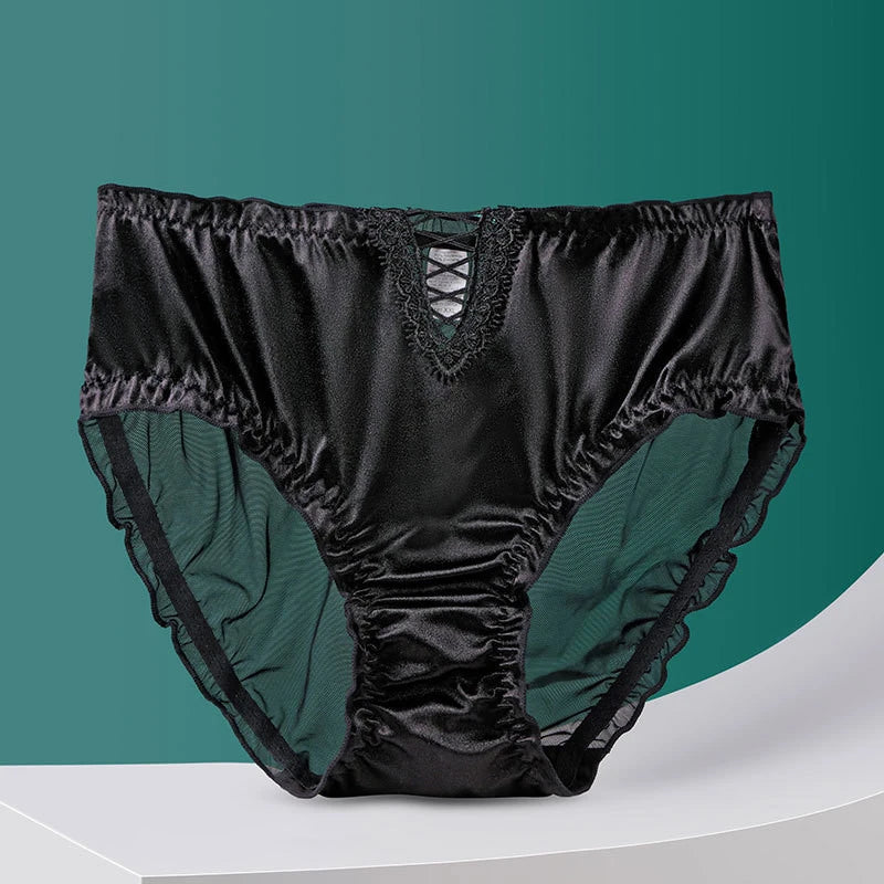 Ropa interior para mujeres sexy panties women lace oversized lenceria hollow breathable lingerie cotton crotch underwear women