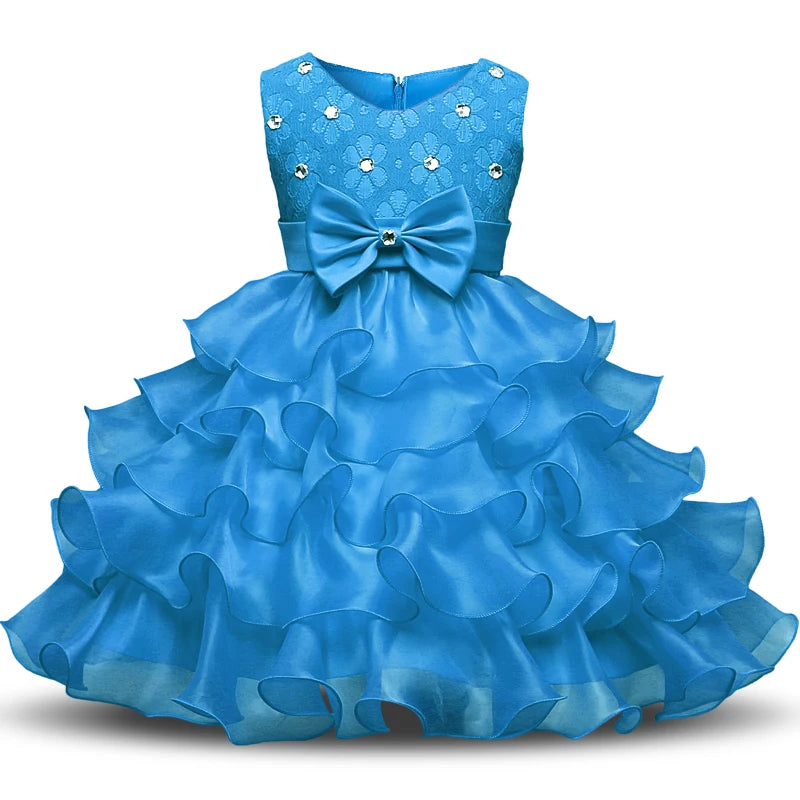 Robe de demoiselle d'honneur pour mariage, pour bébé fille de 2 à 8 ans, tenues d'anniversaire, robes de première communion pour enfants, tenues de fête pour petites filles