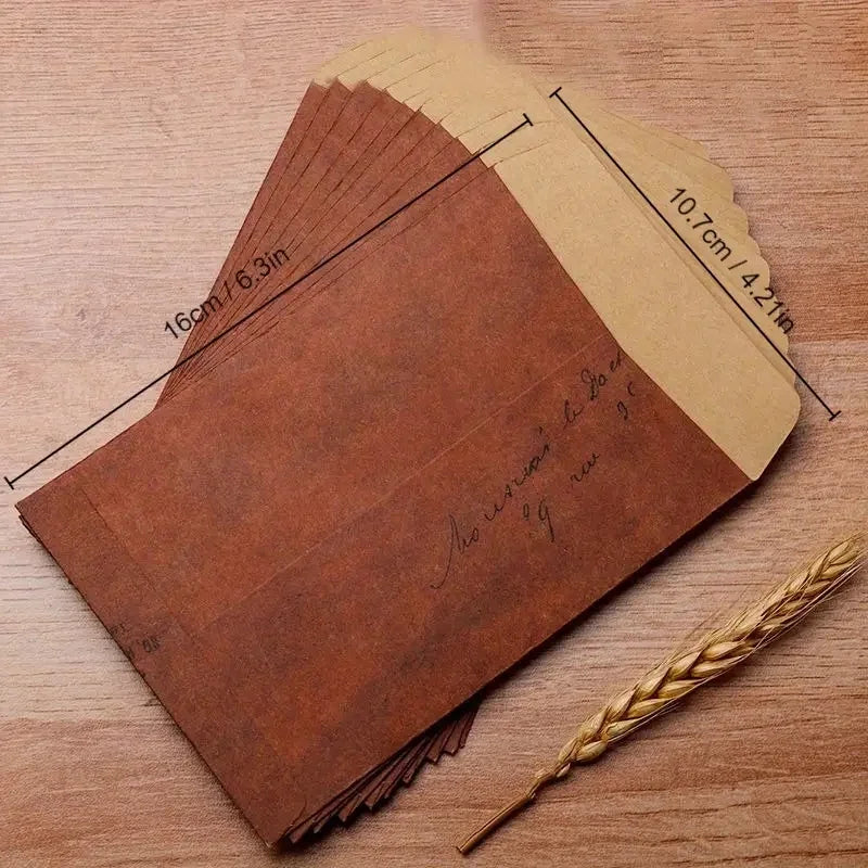 Enveloppes en papier kraft vintage 10/20 pièces pour faire-part de mariage, cartes de fête, papeterie. Enveloppes multifonctionnelles de style rétro.