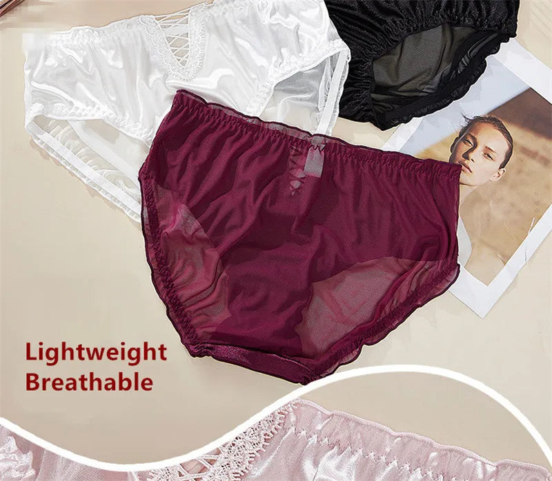Ropa interior para mujeres sexy panties women lace oversized lenceria hollow breathable lingerie cotton crotch underwear women