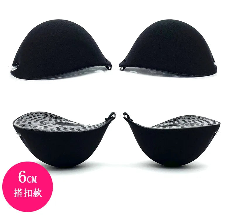 6cm Lift Silicone Adhesive Bra - Waterproof Invisible Push Up for Wedding & Backless Dresses, Natural Curve for Small Chest