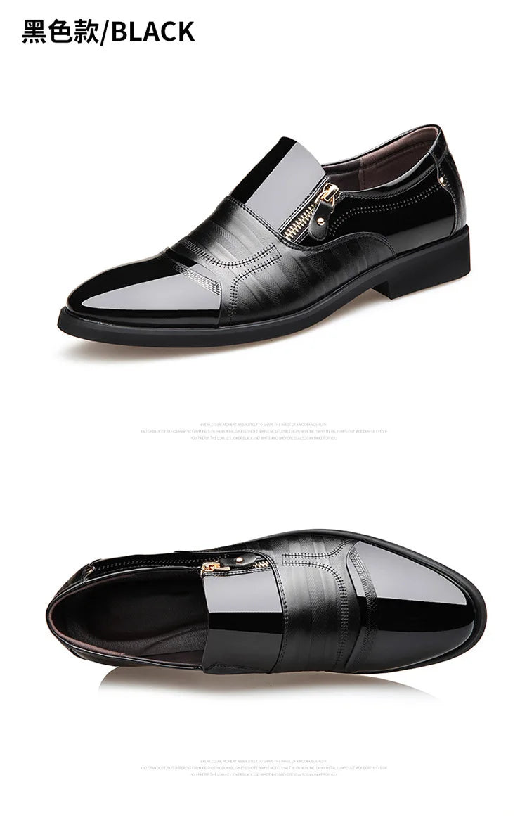 Chaussures Homme Chaussures en Cuir Chaussures Habillées D'affaires Décontractées Tout-Aller Anti-Choc Résistantes à l'Usure Chaussures Homme