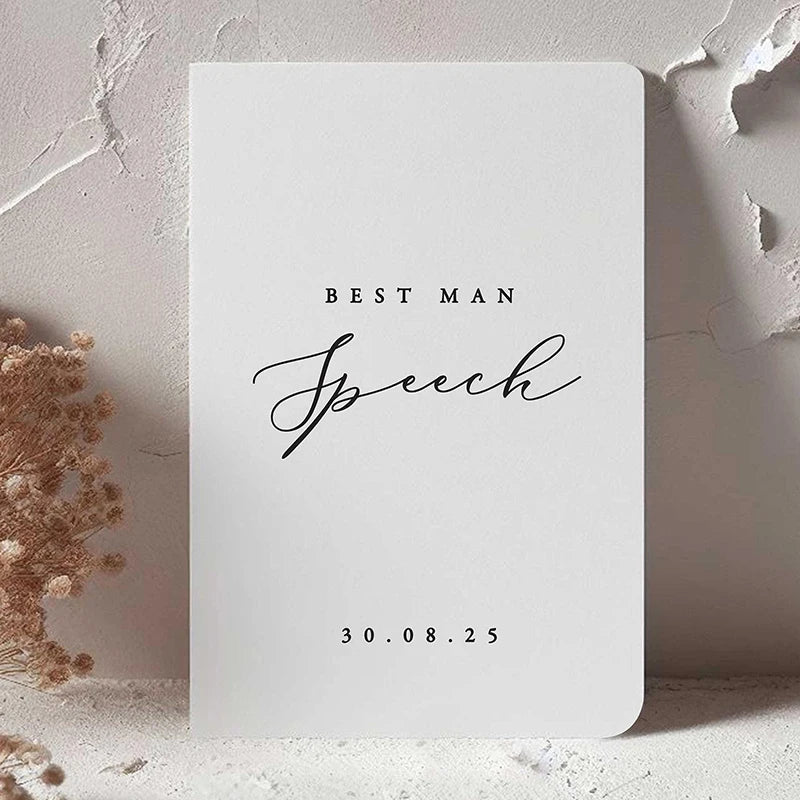 Personalized Wedding Vow Books Bride & Groom Speeches Custom His and Hers Vow Books Wedding Ceremony Decor Engagement Gift