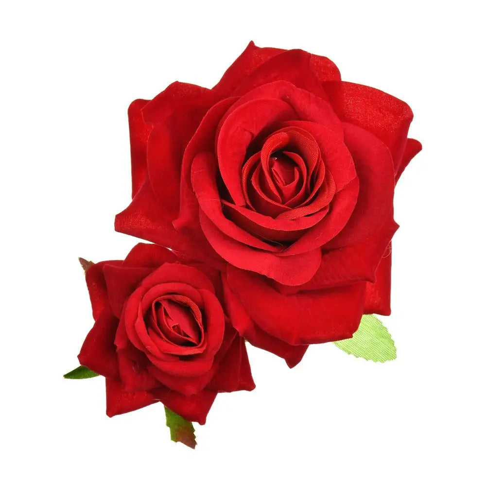 Accessoires de mariée élégants pour festival de mode Bijoux de cheveux de demoiselle d'honneur Double épingle à cheveux rose Pince à cheveux florale de mariée