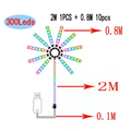 Guirlande lumineuse de Noël intelligente RVBIC à LED, bande lumineuse USB, lampe guirlande LED, pour l'extérieur, le jardin, la chambre, le camping, la décoration de mariage, lumières féériques
