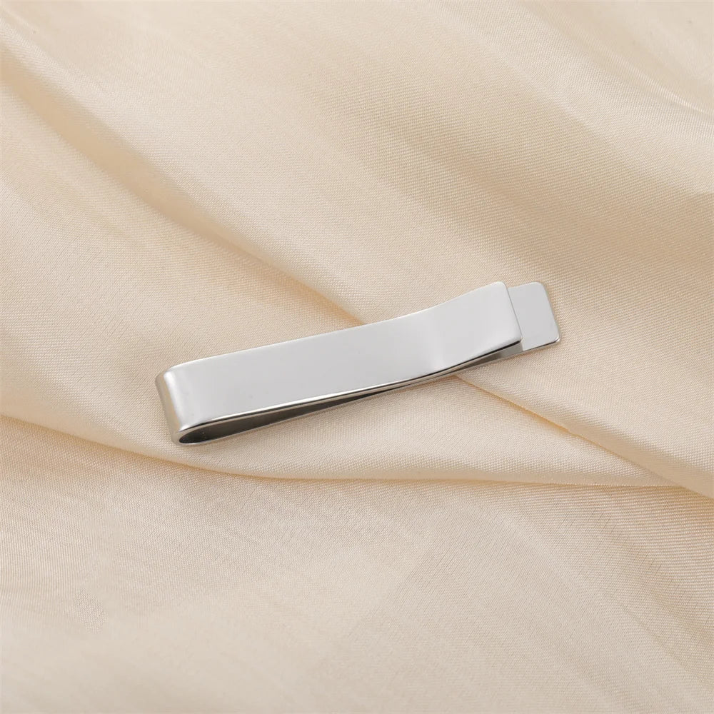 Men's Stainless Steel Tie Clip Set | Groom & Groomsmen Wedding Accessory