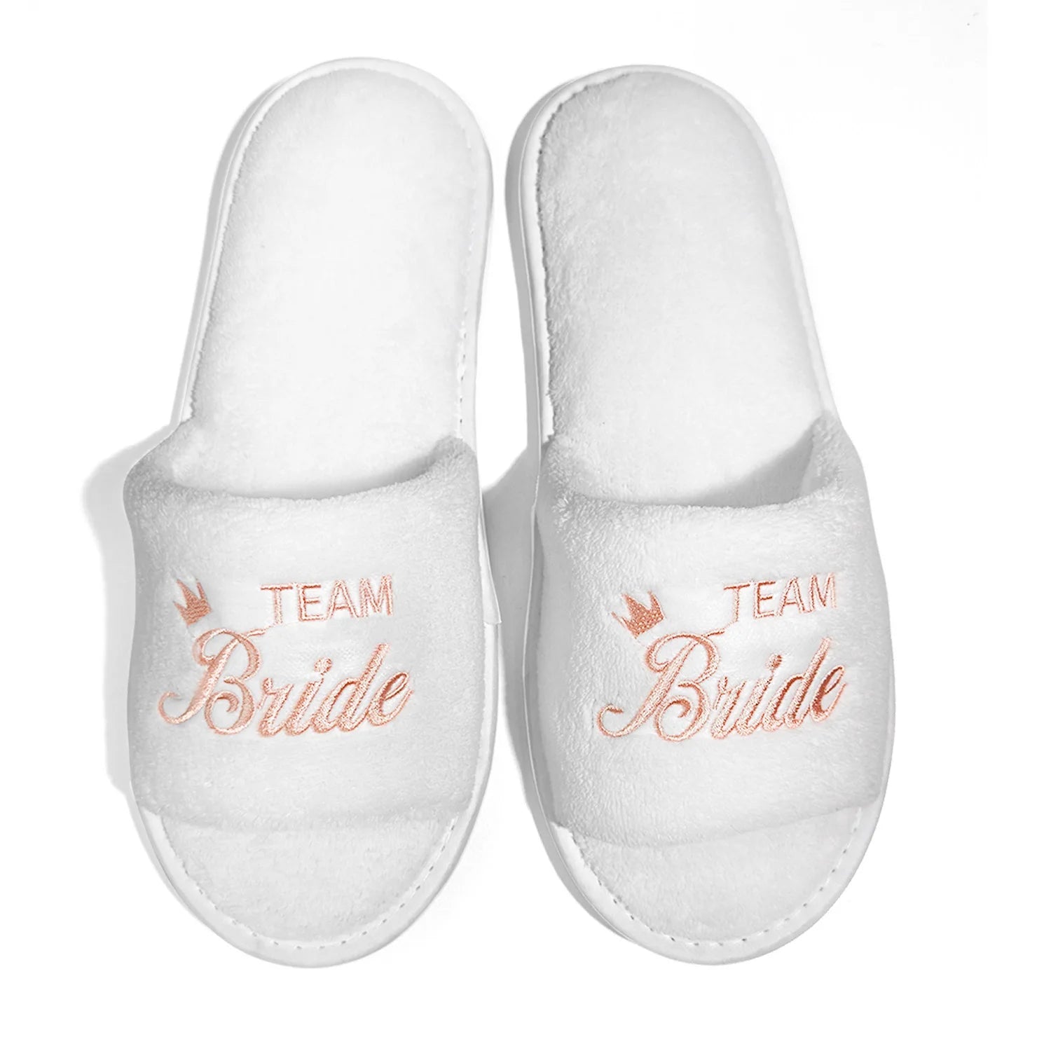 Chaussons de mariée et de demoiselle d'honneur, Chaussons de mariage à enfiler pour invités, à bout ouvert avec broderies dorées, vert menthe et roses