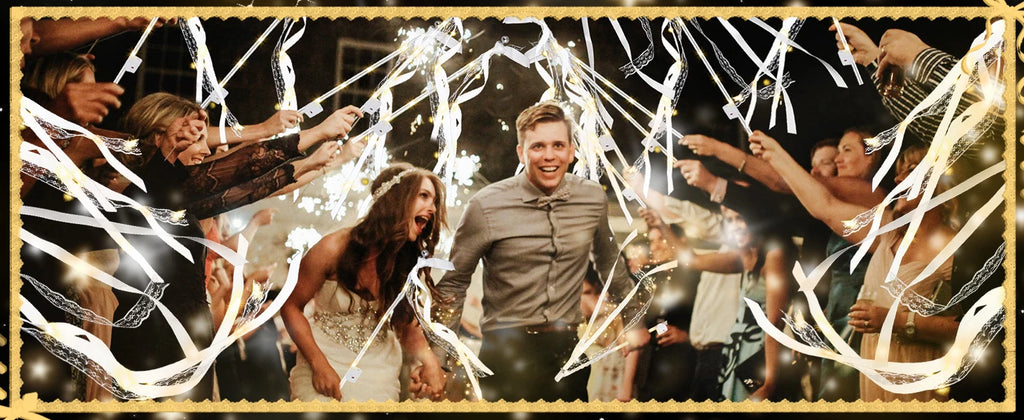 20-60Pcs Light up Wedding Wands LED Ribbon Wands Sparklers with Bells, Wedding Exit Send Off, Dance Floor Props, Wedding Favors