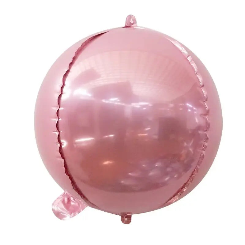 20 Ballons ronds 4D de 10 pouces Rouges Argentés en feuille d'aluminium Ballons de fête à thème d'anniversaire Douche de bébé Décoration de mariage Faveur Jouet pour enfants Air Globos