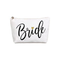 Bride Tote Bag & Makeup Bag Wedding Bride To Be Supplies Bridal Shower Gifts Bachelorette Party Engagement Honeymoon Accessories