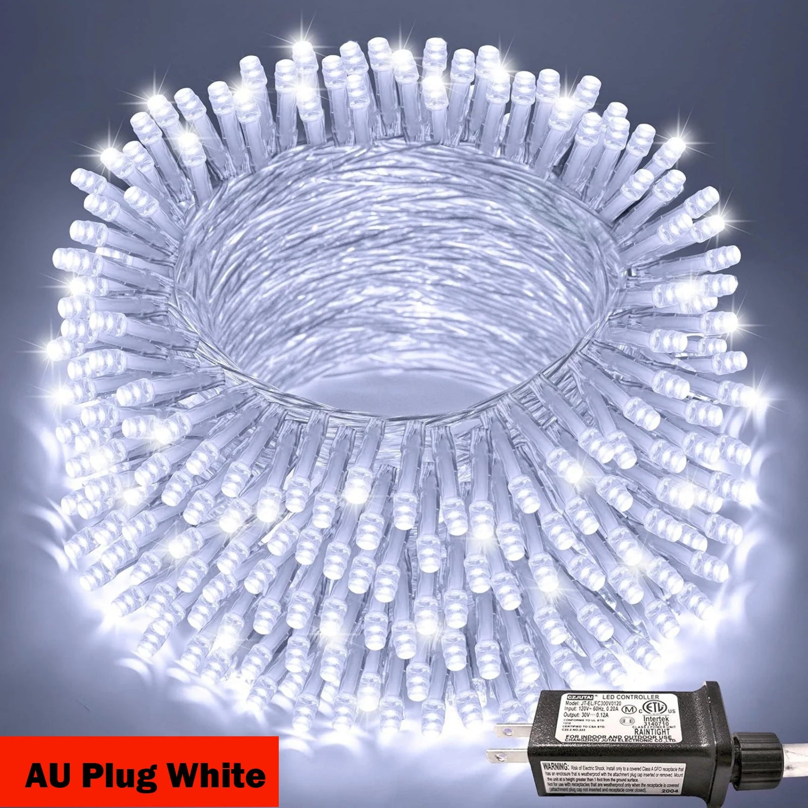 24V 100/800LED String Lights 8 Modes Waterproof Blue White Warm RGB LED Fairy Lights Courtyard Christmas Party Wedding Decor