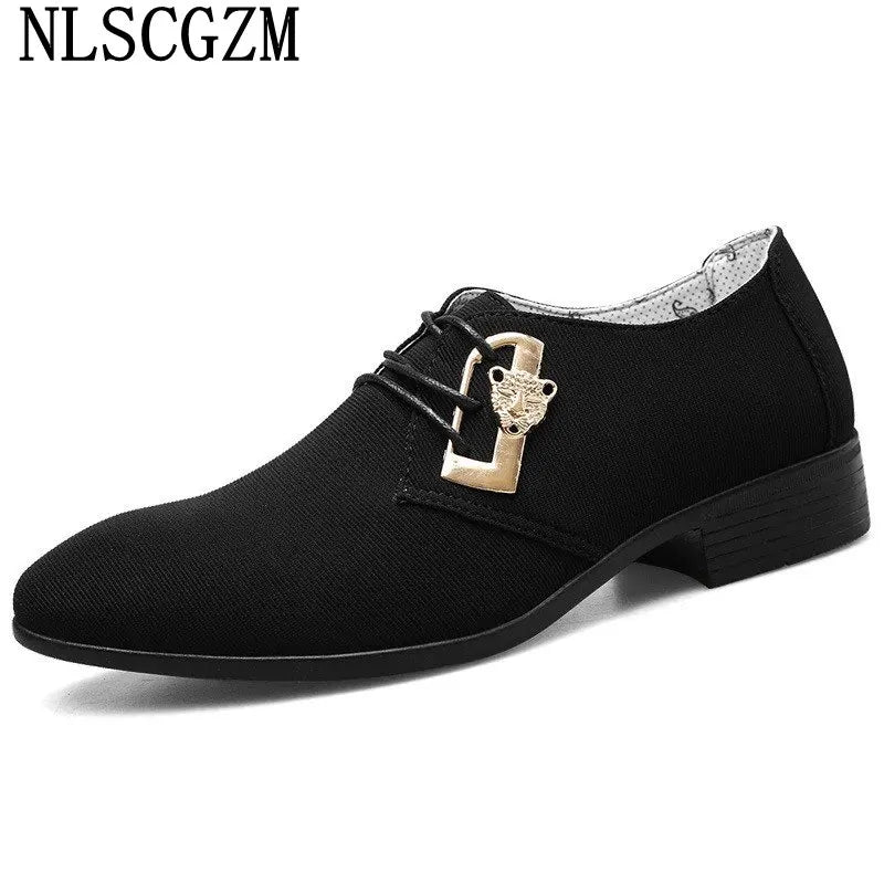 Chaussures Oxford classiques de marque de luxe pour hommes, chaussures en toile respirantes pour hommes, chaussures de mariage formelles, chaussures habillées pour hommes, Herren Schuhe, Sepatu Pria