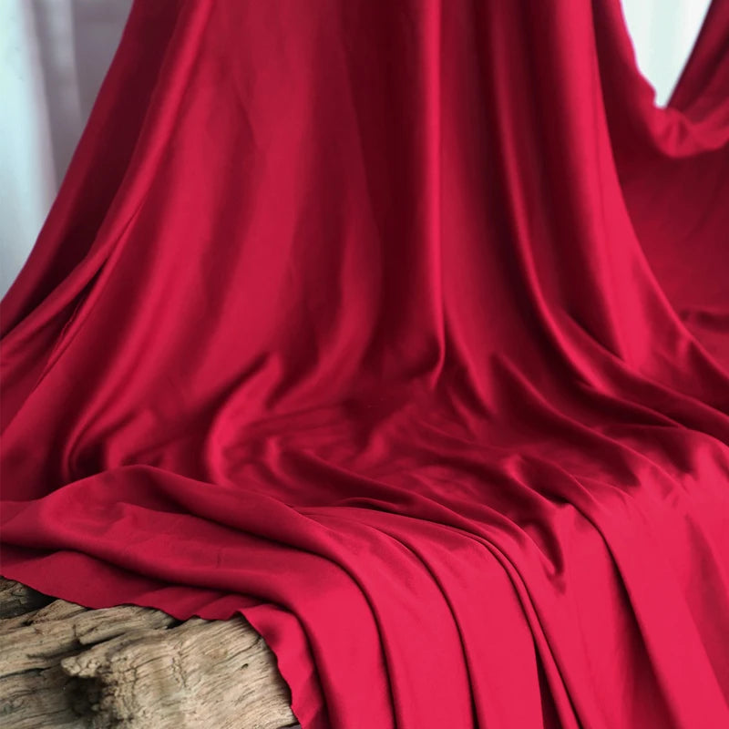 Tissu jersey extensible tricoté, bon drapé pour la décoration de mariage, les toiles de fond de fête, les rideaux, les arrière-plans de photographie, largeur 170 cm