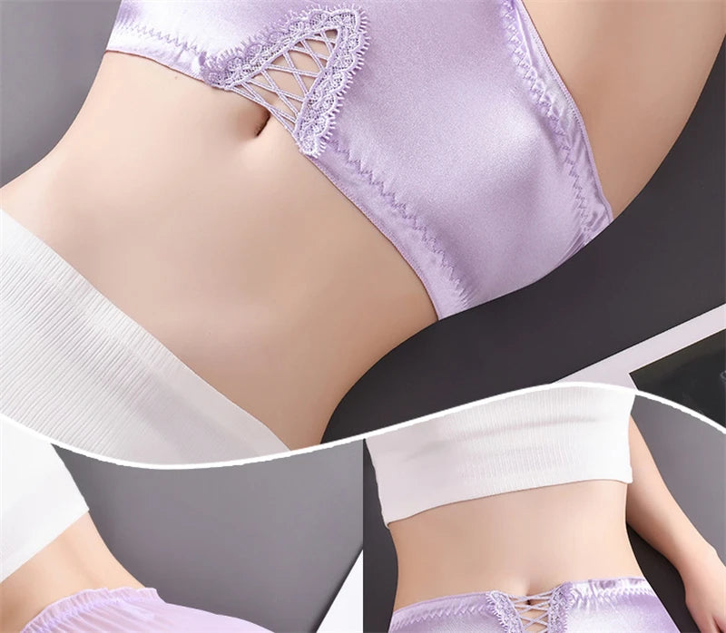 Ropa interior para mujeres sexy panties women lace oversized lenceria hollow breathable lingerie cotton crotch underwear women