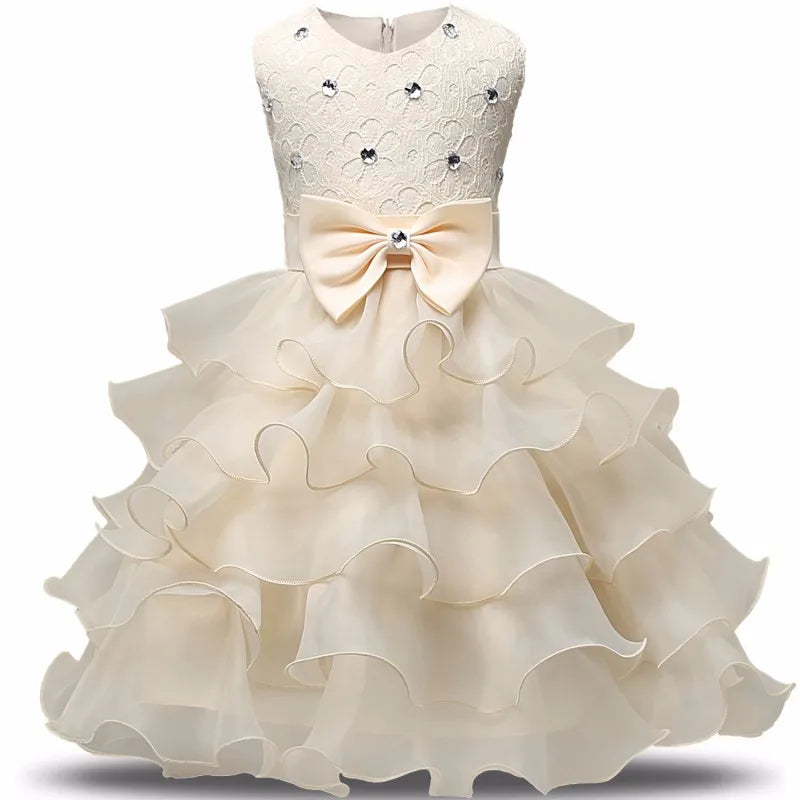 Robe de demoiselle d'honneur pour mariage, pour bébé fille de 2 à 8 ans, tenues d'anniversaire, robes de première communion pour enfants, tenues de fête pour petites filles