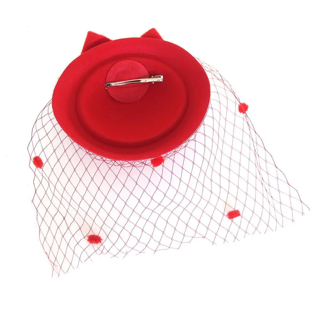 Accessoires Cheveux Serre-têtes Fascinateurs Chapeaux de Mariage Élégants Nœud Feutre Bandeau Pince à Cheveux Fascinateur Chapeau Haut de Forme Mariée