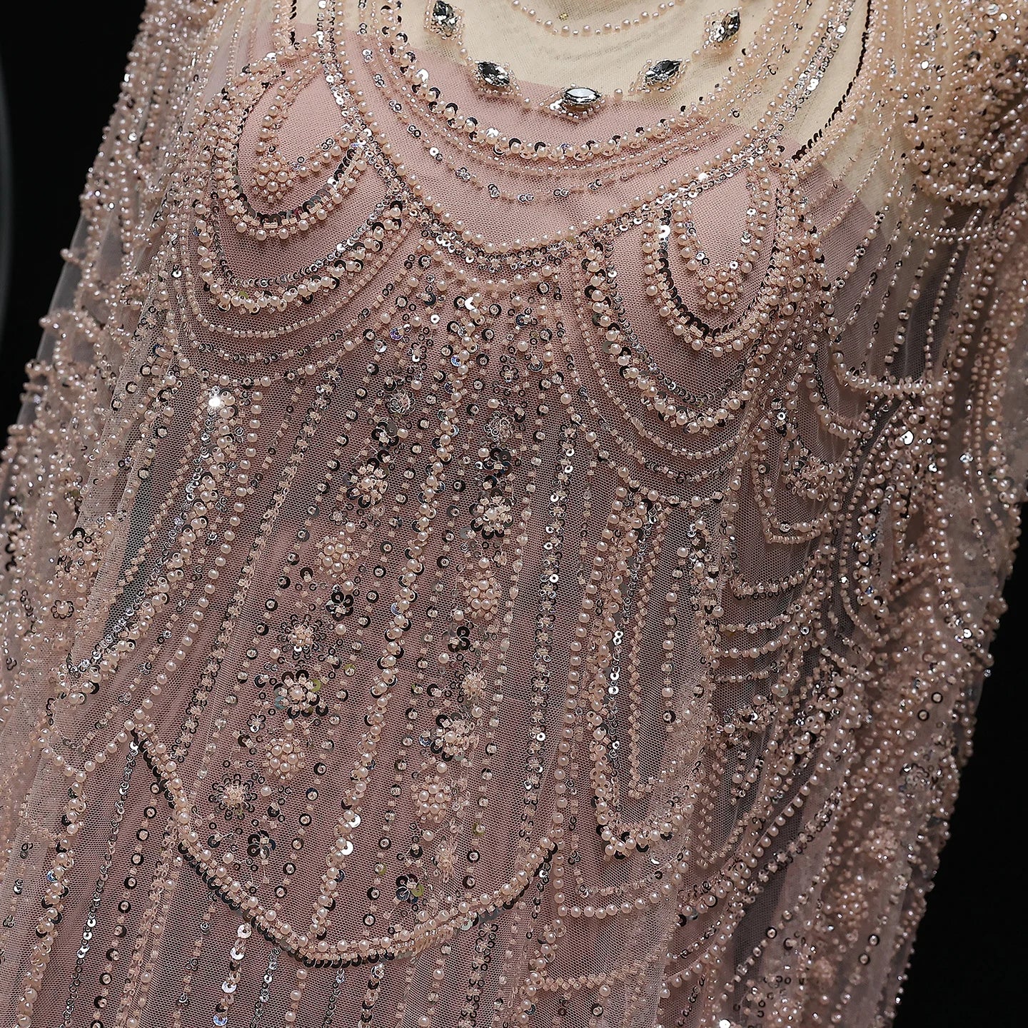Robes de soirée personnalisées, robe de bal de luxe sexy, Caftan, robe de mariée nude, formelle, élégante et exquise, robe de soirée de haute qualité pour femmes