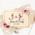 Personalized Wedding Memory Keepsake Box Custom Bridal Bride Box for Wedding Wooden Gift Box with Couple Name Anniversary Gift
