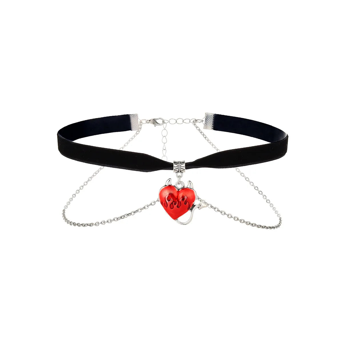 Collier ras-du-cou « rose épanouie en dentelle gothique » — style Lolita