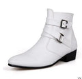 Brand Men's Boots Leather Oxford Dress Shoes Male British Chelsea Shoe Mens Winter Business Point Footwear 2025 Ankle Boots