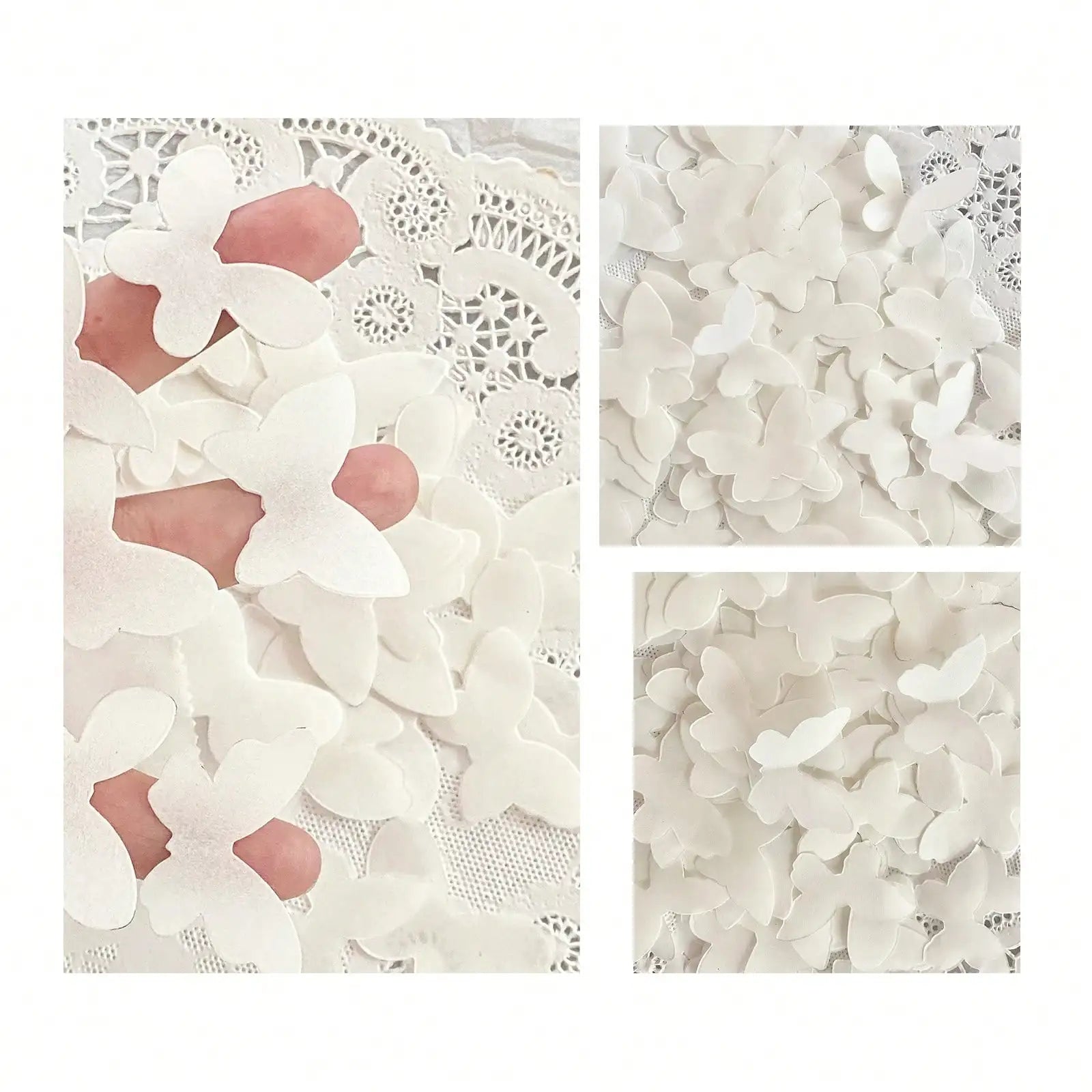 Confettis Papillons Blancs pour Mariage Douche Nuptiale Enterrement de Vie de Jeune Fille Décoration de Mariage Idée de Sortie Allée Confettis en Vrac