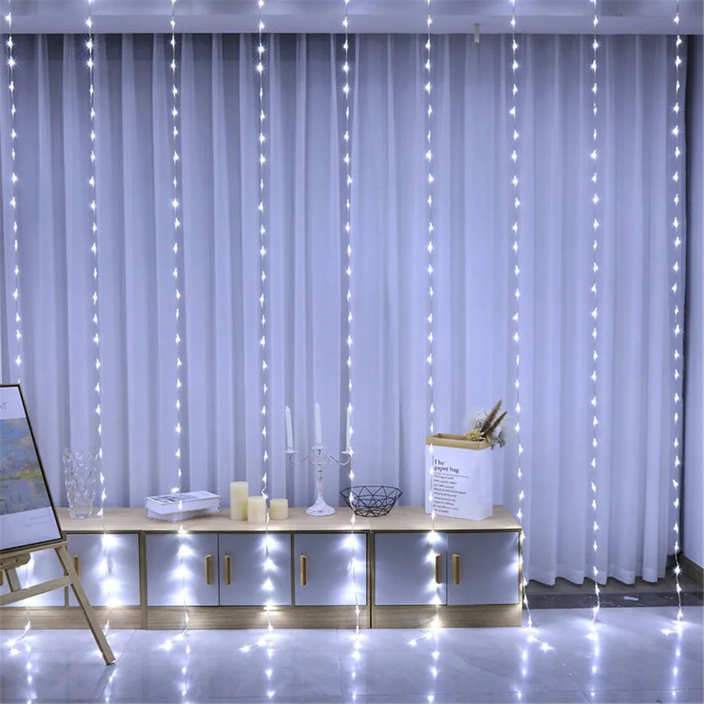 Décoration extérieure de mariage 2026, Décoration de Ramadan, Guirlande lumineuse LED Saint-Valentin, Aïd Moubarak pour la maison, Fée à piles