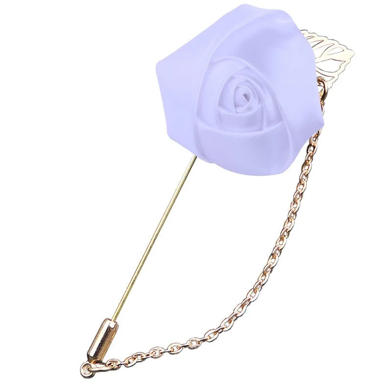 Groom & Groomsmen Boutonniere Corsage – Wedding Suit Buttonhole Accessory