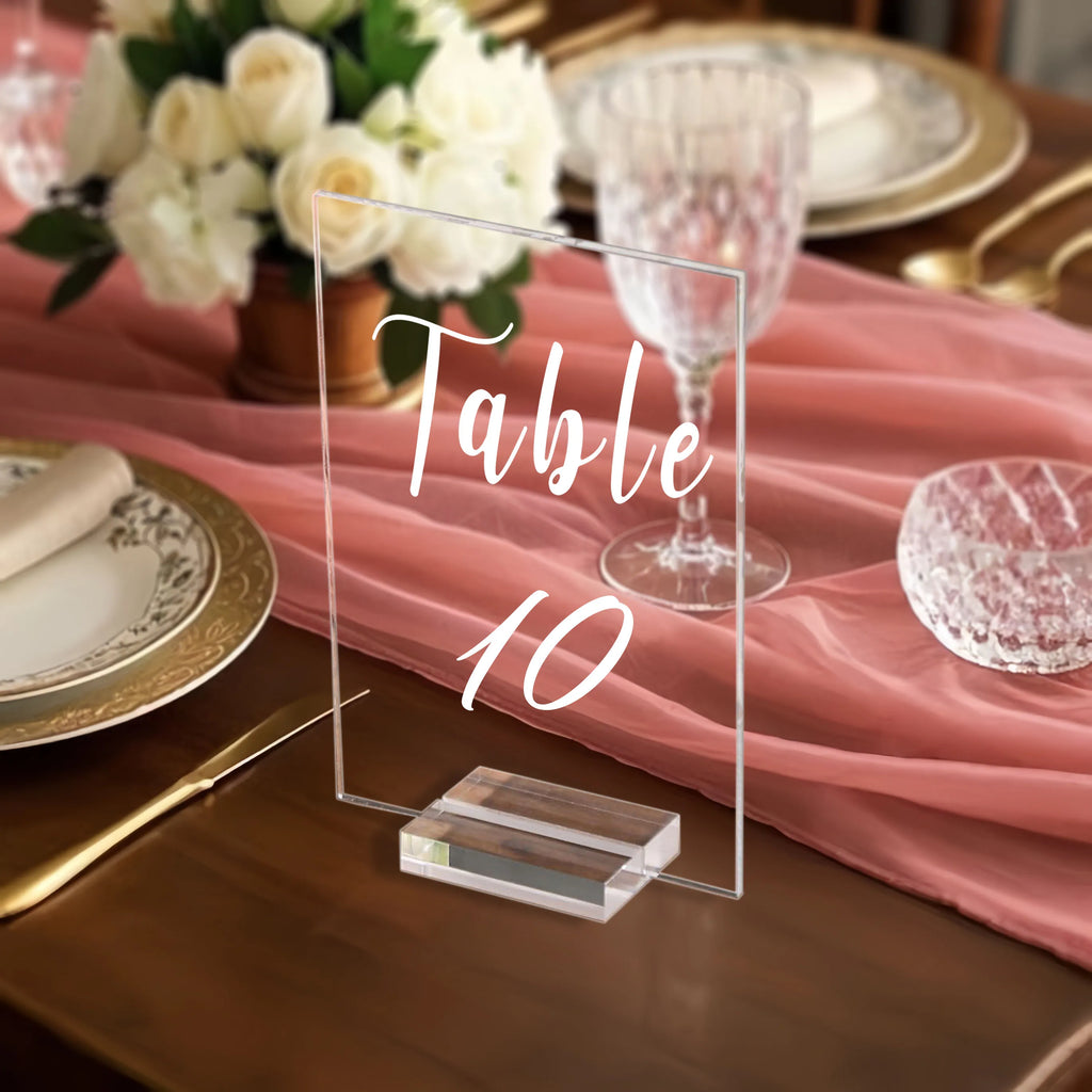 4x6 inch wedding table number with number printed on the base, suitable for weddings, graduation season, birthdays, holiday gath
