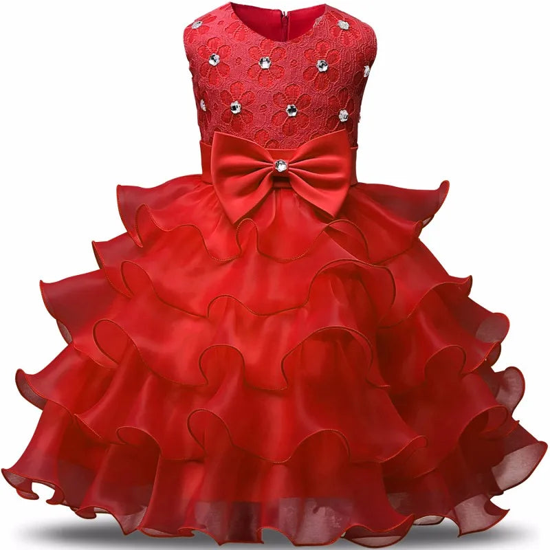 Robe de demoiselle d'honneur pour mariage, pour bébé fille de 2 à 8 ans, tenues d'anniversaire, robes de première communion pour enfants, tenues de fête pour petites filles