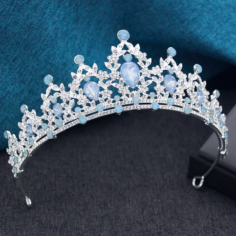 Couronnes et diadèmes de mariée princesse pour filles, bal de promo, anniversaire, robe de mariée, bijoux de cheveux, accessoires de tête de fête