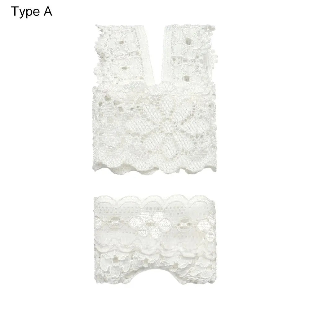 3 pièces/ensemble pyjamas colorés 3 en 1 vêtements sous-vêtements lingerie soutien-gorge robe dentelle accessoires de maison pour poupée 1/6
