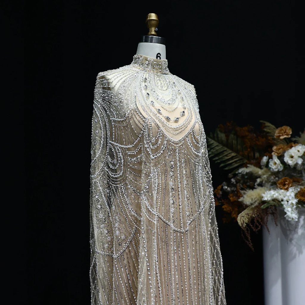 Robes de soirée personnalisées, robe de bal de luxe sexy, Caftan, robe de mariée nude, formelle, élégante et exquise, robe de soirée de haute qualité pour femmes