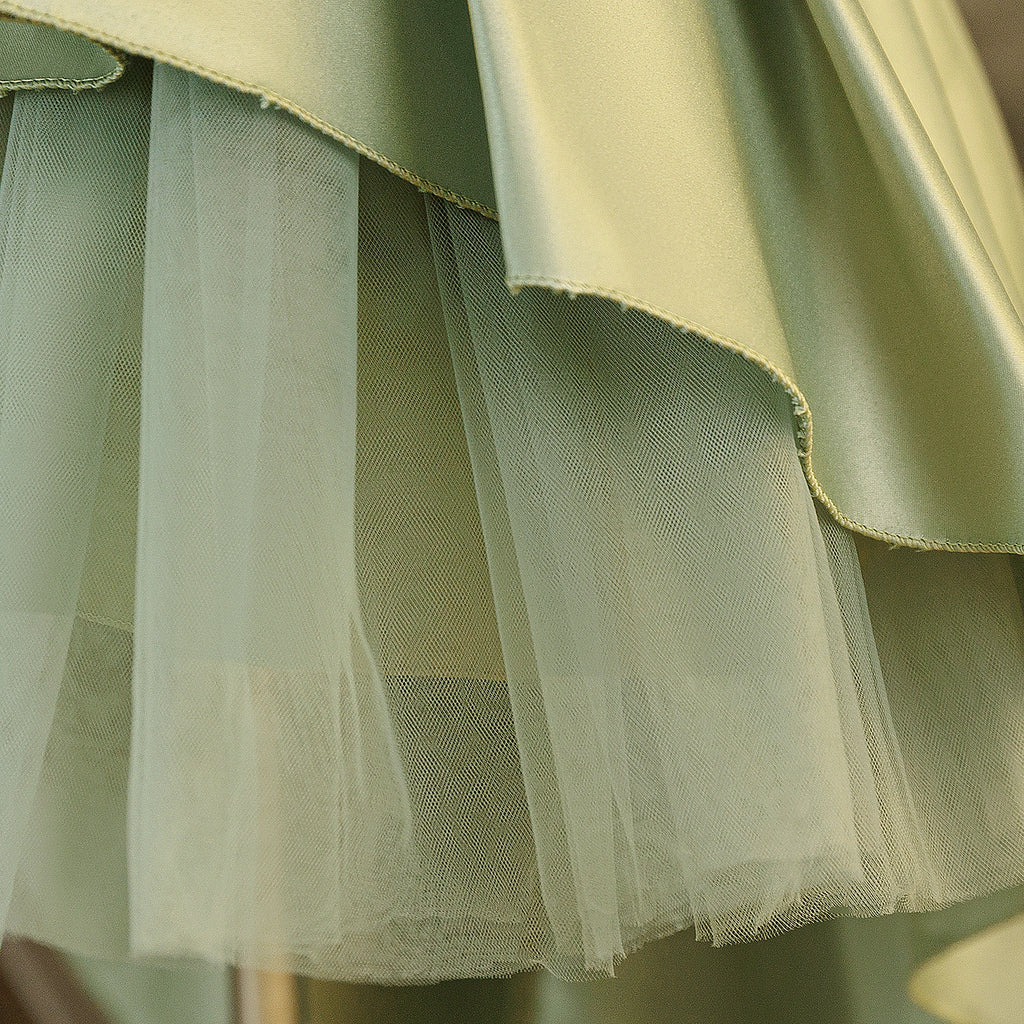Robe de soirée à sequins pour filles, élégante, avec traîne, pour mariage, demoiselles d'honneur, princesse, bal de promo, nœud, anniversaire, concours, vêtements pour enfants